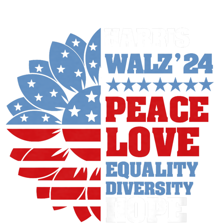 Kamala Harris Tim Walz 2024 Peace Lgbt Harris Walz Waltz T-Shirt