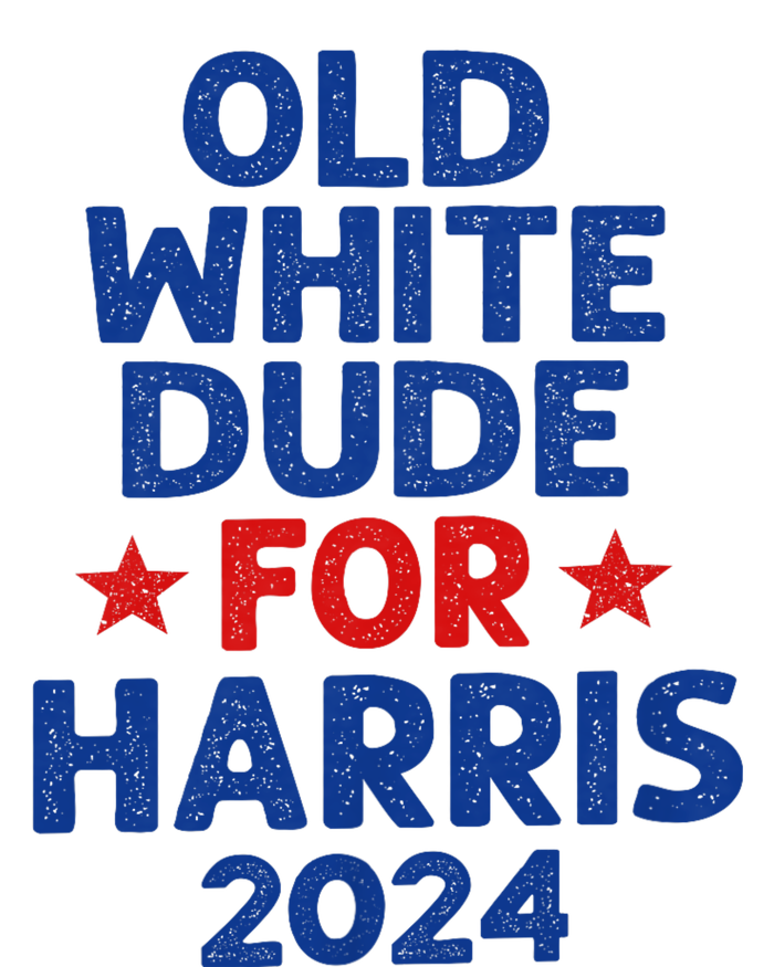 Kamala Harris Old White Dudes For Harris Funny Political Women's Racerback Cropped Tank