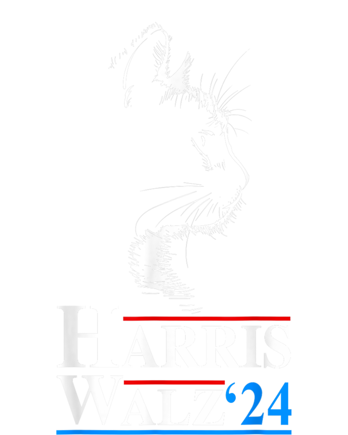 Harris Waltz 2024 Election Funny Cat Kamala Harris Tim Walz T-Shirt