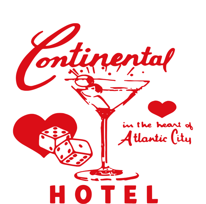 Continental Hotel In The Heart Of Atlantic City Love T-Shirt