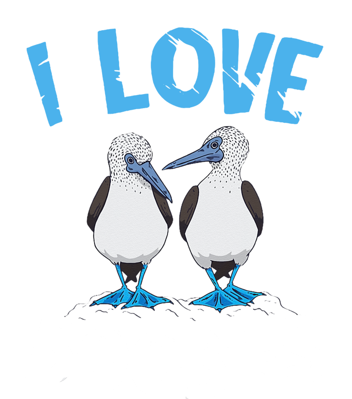 I Love Boobies Funny Blue Footed Canvas