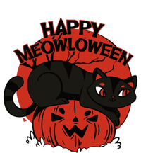 Happy Meowlowee Funny Black Cat Halloween Spooky Kids Long Sleeve Shirt