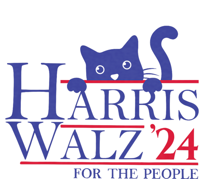 Harris Waltz 2024 For The People Funny Cat Lady Kamala 2024 Doggie Tank