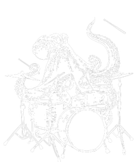 Octopus Playing Drums Softstyle Adult Sport Polo