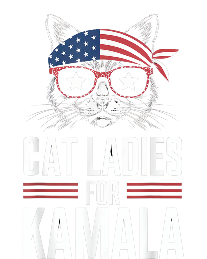 Cat Ladies For Kamala Funny Cat 2024 President Kamalaharris Toddler Sweatshirt