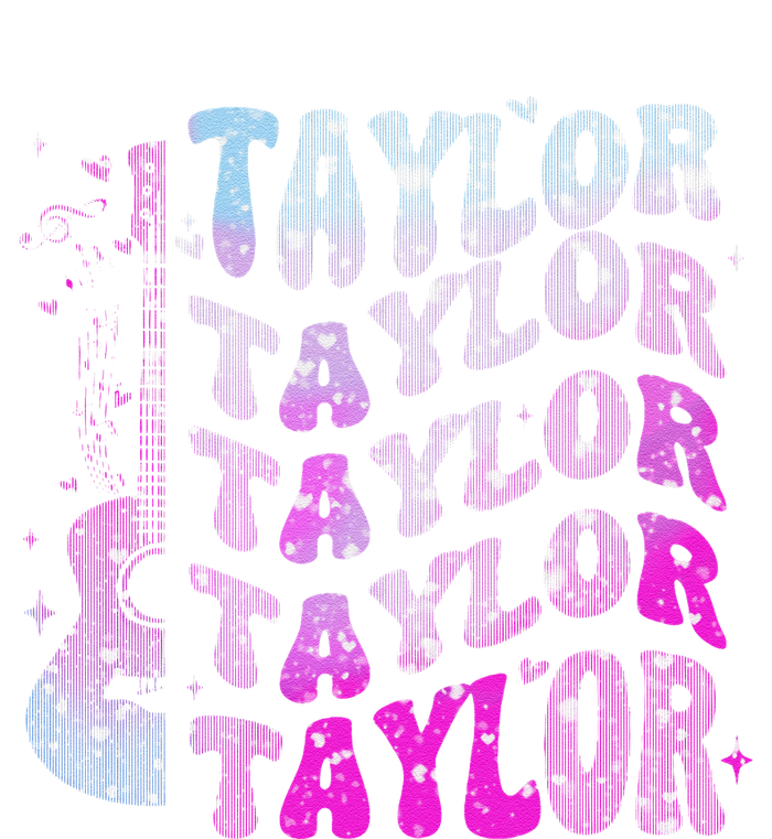 Retro Taylor First Name Personalized Groovy 80S Pin.K T-Shirt