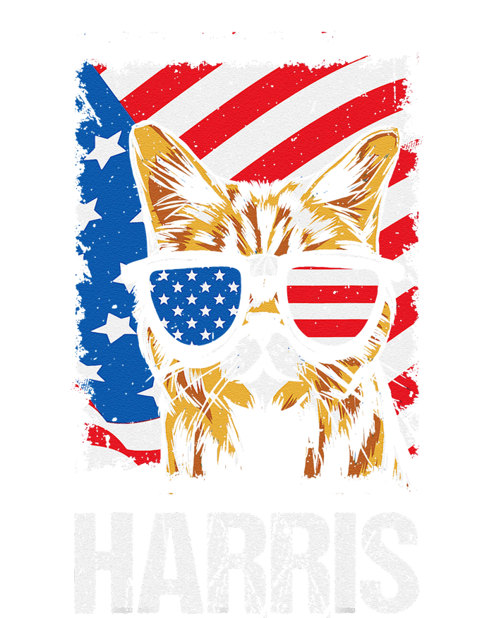 This Childless Cat Lady Is Voting Kamala Harris 2024 Women's Tri-Blend 3/4-Sleeve Raglan Shirt