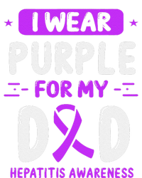 Autoimmune Hepatitis Awareness Dad Purple Ribbon Papa Father Tie-Dye Long Sleeve Shirt