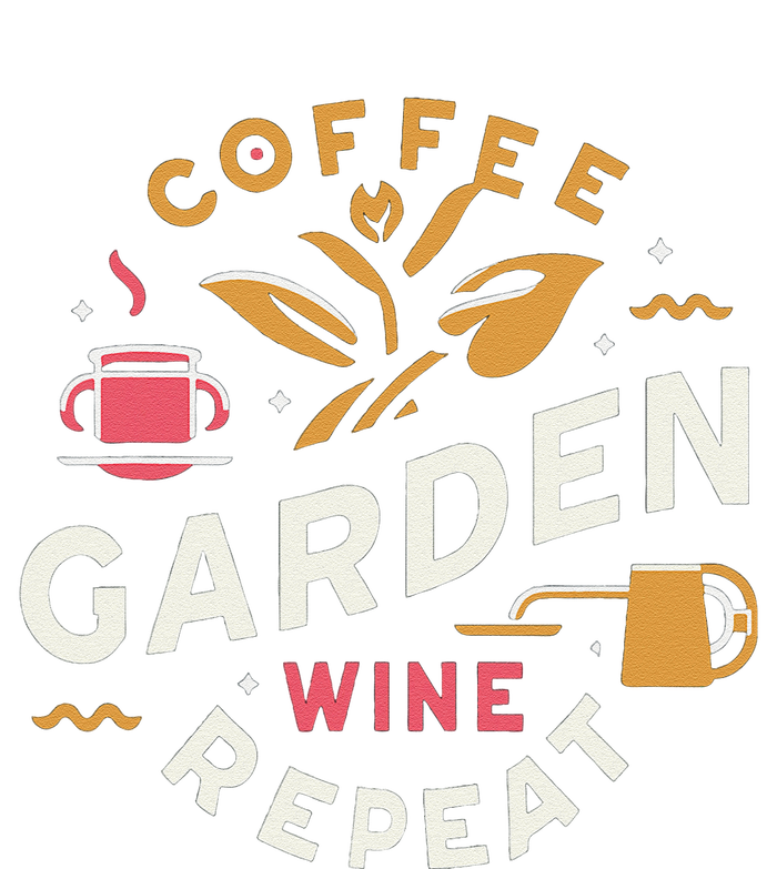 Coffee Garden Wine Repeat Women's Racerback Tank