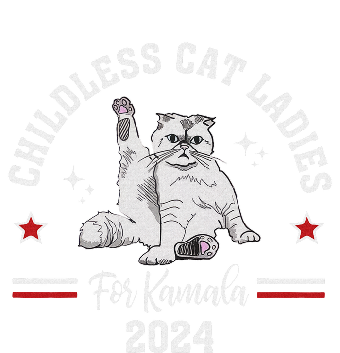 Childless Cat Ladies For Kamala Harris 2024 Election Tie-Dye T-Shirt