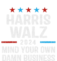 Harris Walz Waltz 2024 Mind Your Own Damn Business Dry Zone Grid Polo