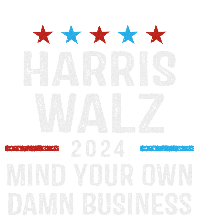 Harris Walz Waltz 2024 Mind Your Own Damn Business Dry Zone Grid Polo