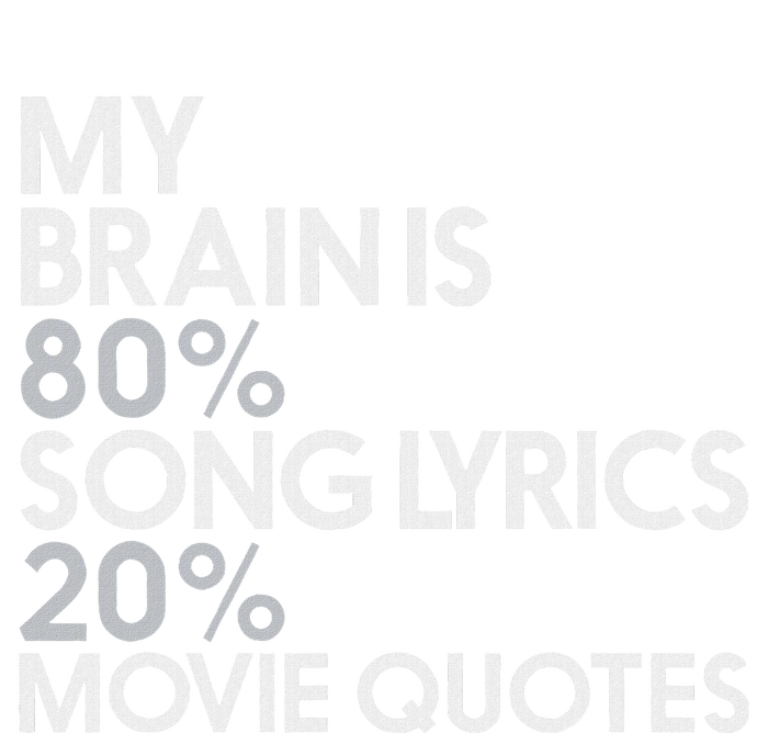 My Brain Is 80 Song Lyrics 20 Movie Quotes Music Film Women's Crop Top Tee