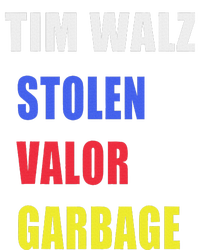 Stolen Valor Garbage Tim Walz Valucap Bio-Washed Visor