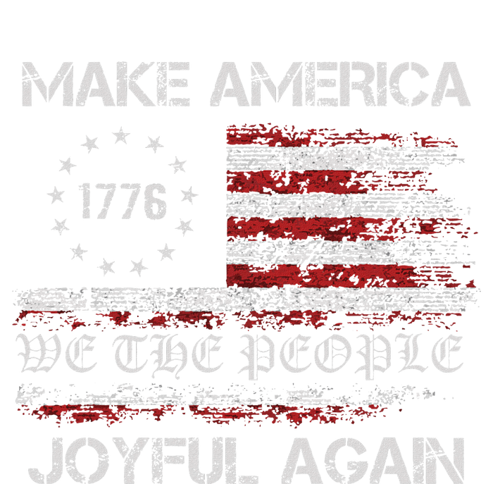 Harris Walz 2024 Make America Joyful Again Vintage Usa Flag Tie-Dye T-Shirt