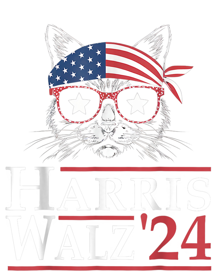 Harris Walz 2024 Funny Cat Election Kamala Harris Tim Waltz T-Shirt