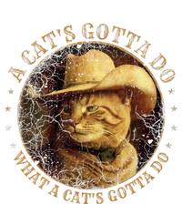 At Cowboy A CatS Gotta Do Funny Cat With Cowboy Hat 16 in Basic Backpack