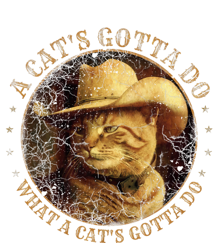 At Cowboy A CatS Gotta Do Funny Cat With Cowboy Hat 16 in Basic Backpack