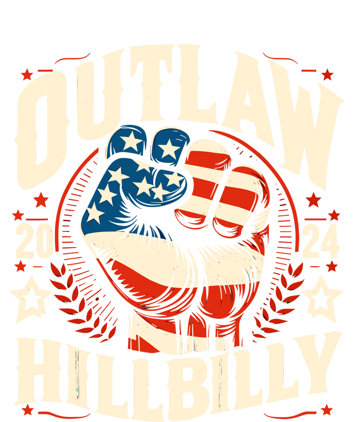 Vintage Retro Us Flag Outlaw Hillbilly 2024 Trump Vance 2024 T-Shirt