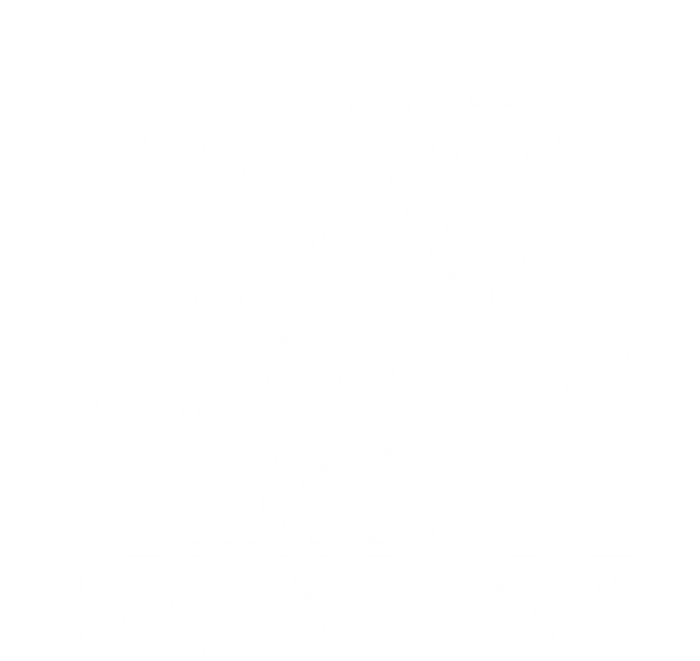 I Just Want To Pet My Cat And Pretend That Trump President Gift Tie Dye Hoodie