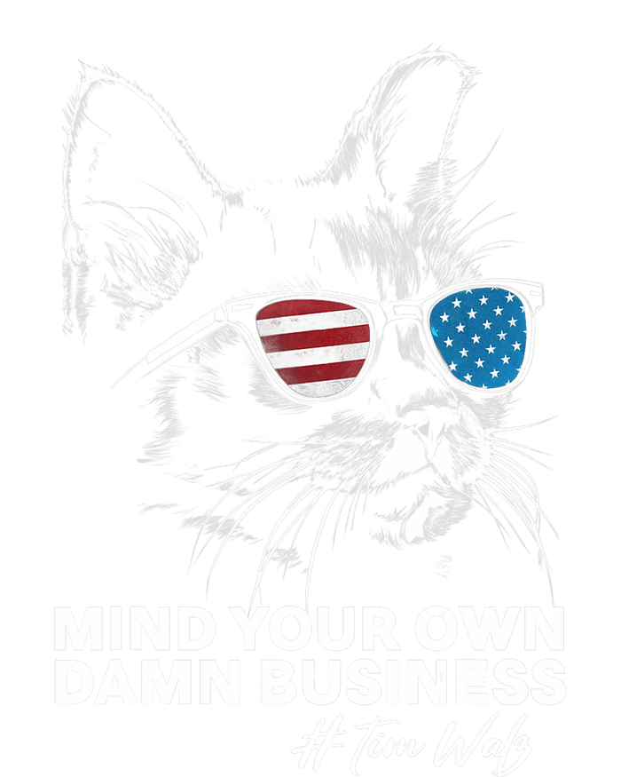 Walz Mind Your Own Damn Business Harris Waltz Cat Lady T-Shirt