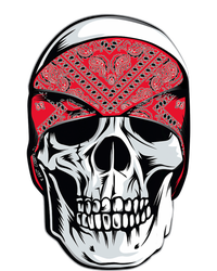 Red Bandana Skull Gangster Og Biker Graphic Skull Face Sweatshirt