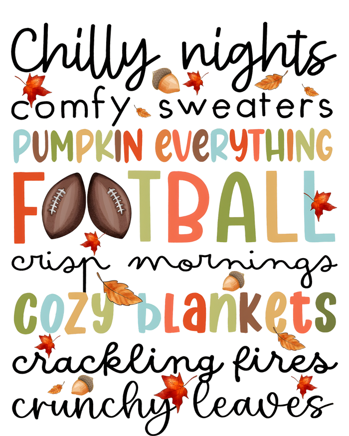 Comfy Sweaters Pumpkin Everything Football Crisp Morning Womens Cotton Relaxed Long Sleeve T-Shirt