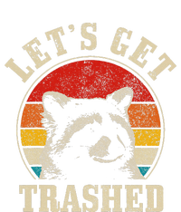 Raccoon LetS Get Trashed Vintage Retro Racoon Funny T-Shirt