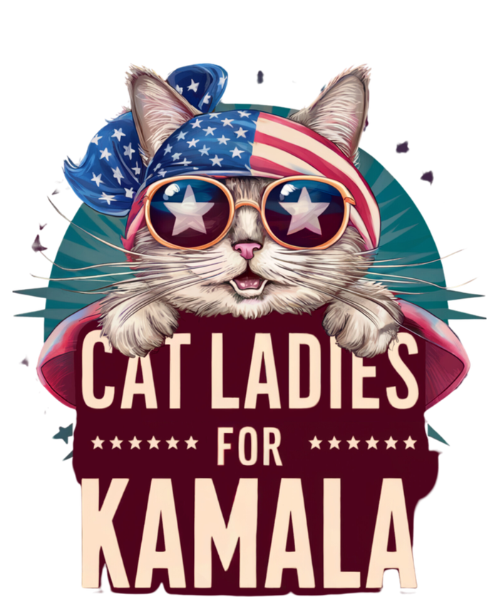 Cute Cat Design Cat Ladies For Kamala T-Shirt