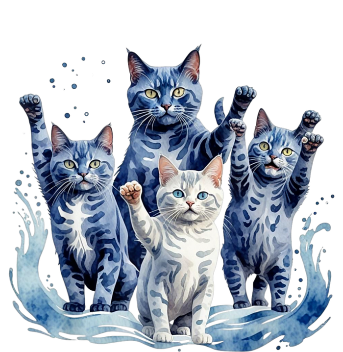 Kamala Harris Blue Cats Wave Funny For Cat Owners Cooling Performance Long Sleeve Crew