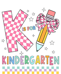 K Is For Kindergarten Teacher Coquette Bow Back To School USA-Made Snowflake Beanie