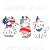 Childless Cat Lady Viral Pop Culture Meme Election 2024 T-Shirt