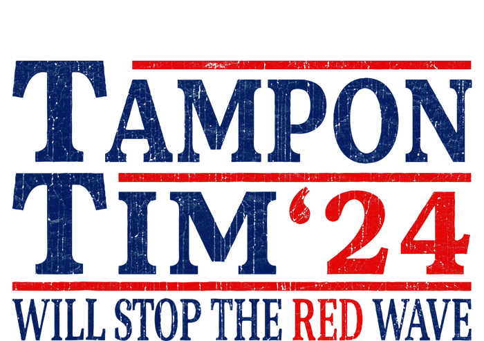 Harris Walz Waltz Tampon Tim Will Stop The Red Wave 2024 Tank Top