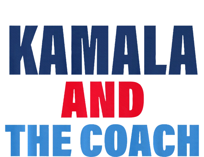 Kamala And The Coach Tim Walz And Kamala Harris High Crown Mesh Back Trucker Hat