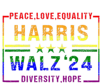 Kamala Harris Tim Walz 2024 Peace Lgbt Harris Walz Waltz T-Shirt