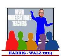 Tim Walz Never Underestimate Teachers Harris Walz 2024 Toddler T-Shirt