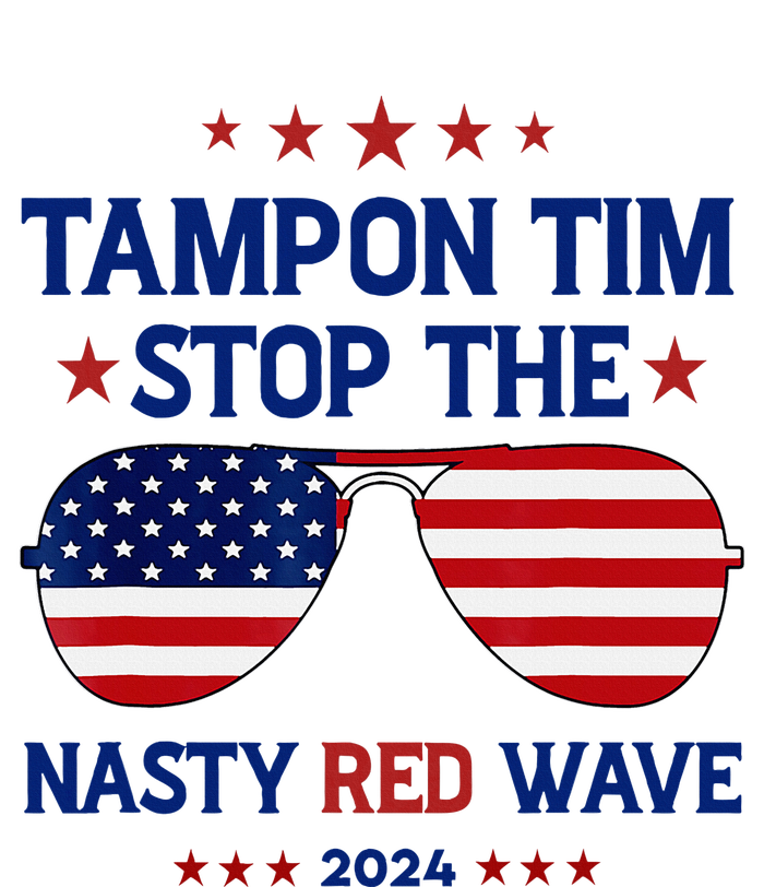 Vote Tampon Tim Will Stop The Red Wave American Flag 2024 T-Shirt