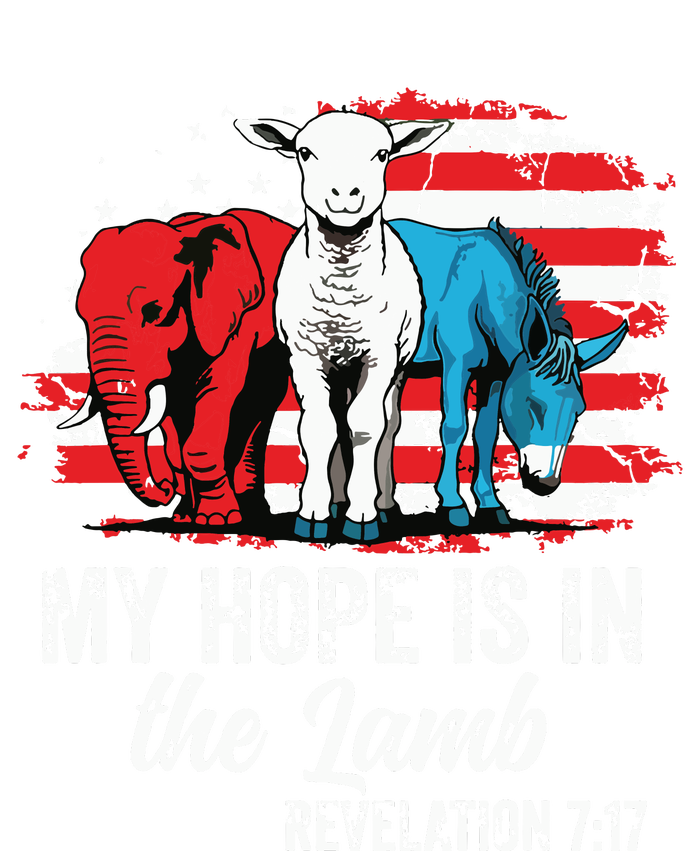 My Hope Is In The Lamb Funny Scripture Elephant Donkey Us Long Sleeve Pajama Set