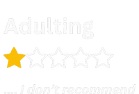 Adulting Would Not Recommend Funny One Star Adulting Women's Fleece Hoodie