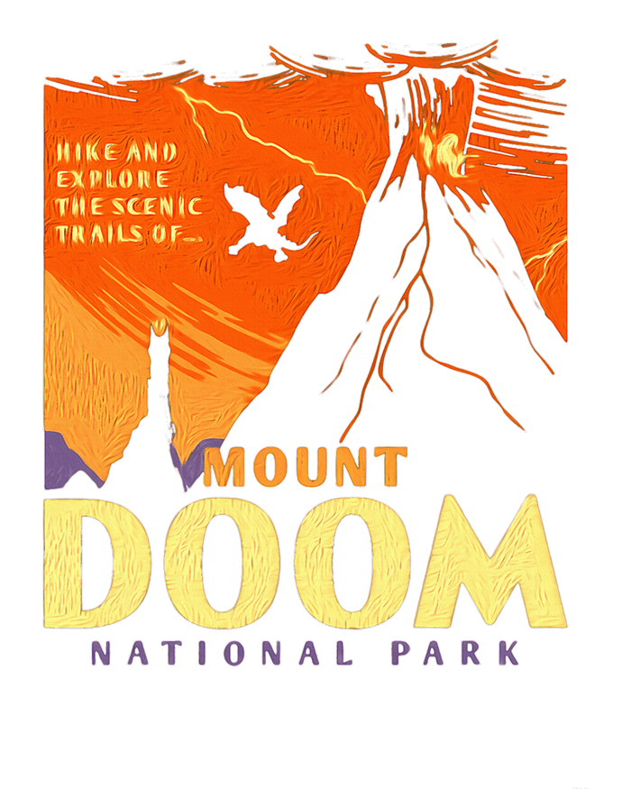 Funny Mount Doom National Park Classic Vintage Hiking T-Shirt