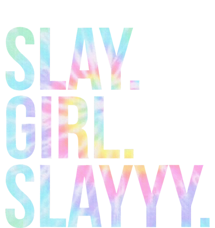 Slay Girl Slay Tie Dye Pom Pom 12in Knit Beanie