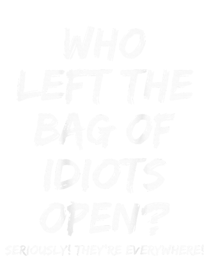 Who Left The Bag Of Idiots Open 7-Panel Snapback Hat