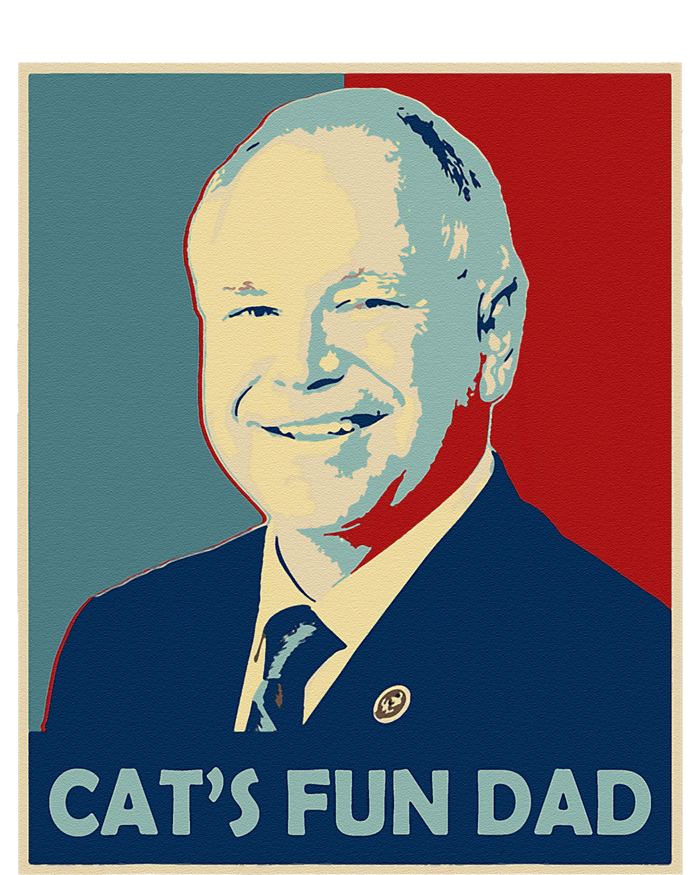 Mr Vice President Of America 2024 Tim Walz CatS Fun Dad PosiCharge Competitor Tank