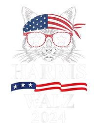 Harris Walz 2024 Funny Cat Election Kamala Harris Tim Waltz Grommeted Golf Towel