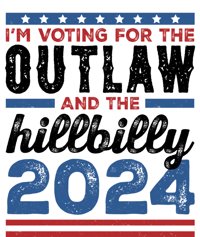 Im Voting For The Outlaw And The Hillbilly 2024 Vintage Election Poster