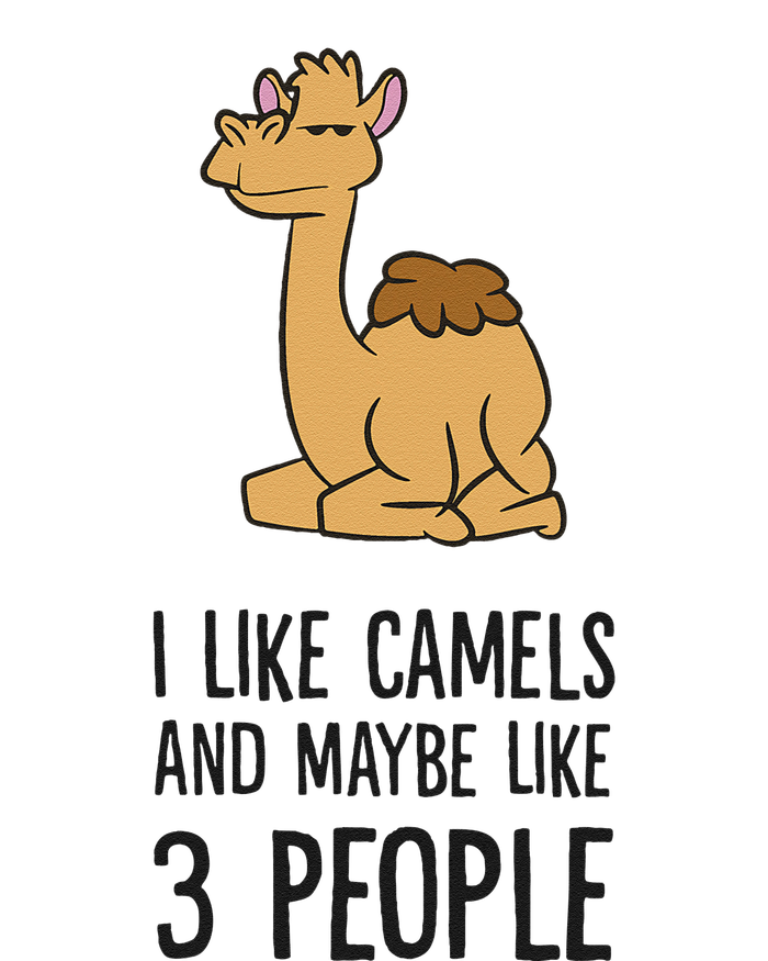 I Like Camels And Maybe Like 3 People Funny Camel High Crown Mesh Back Trucker Hat