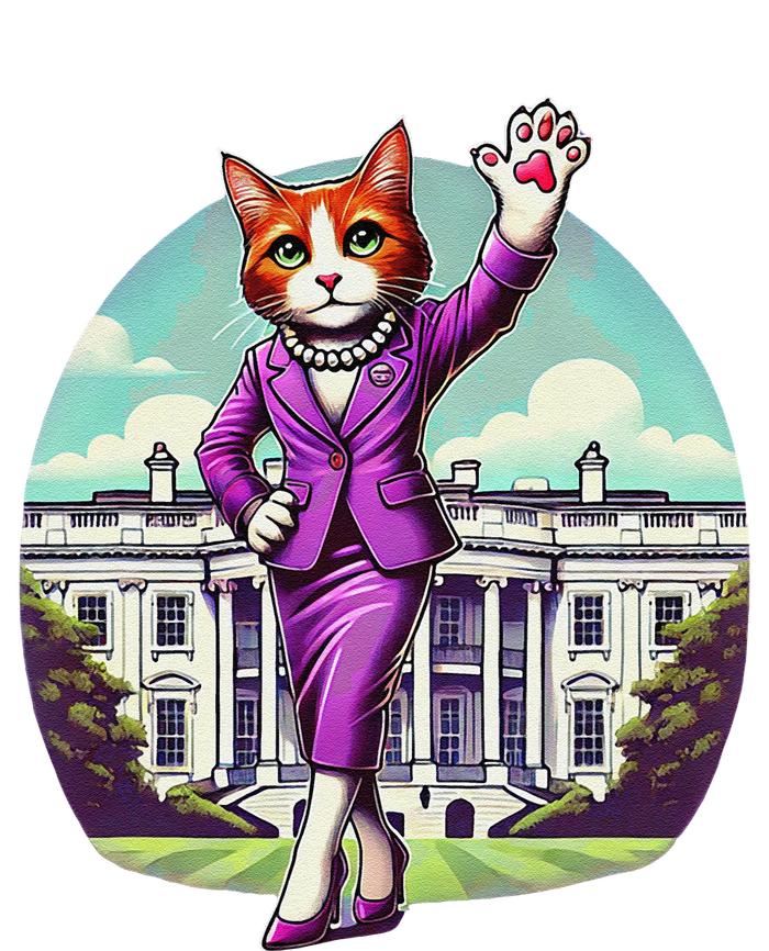 Kamala Cat Lady 2024 Stylish White House Election Fun T-Shirt