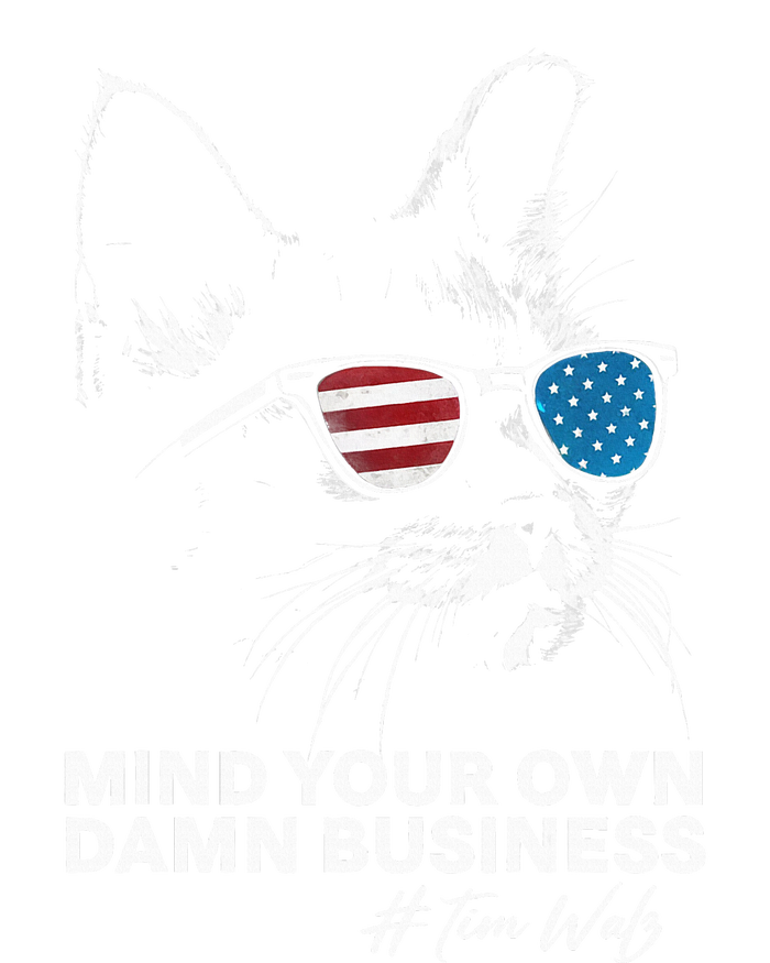 Walz Mind Your Own Damn Business Harris Waltz Cat Lady T-Shirt