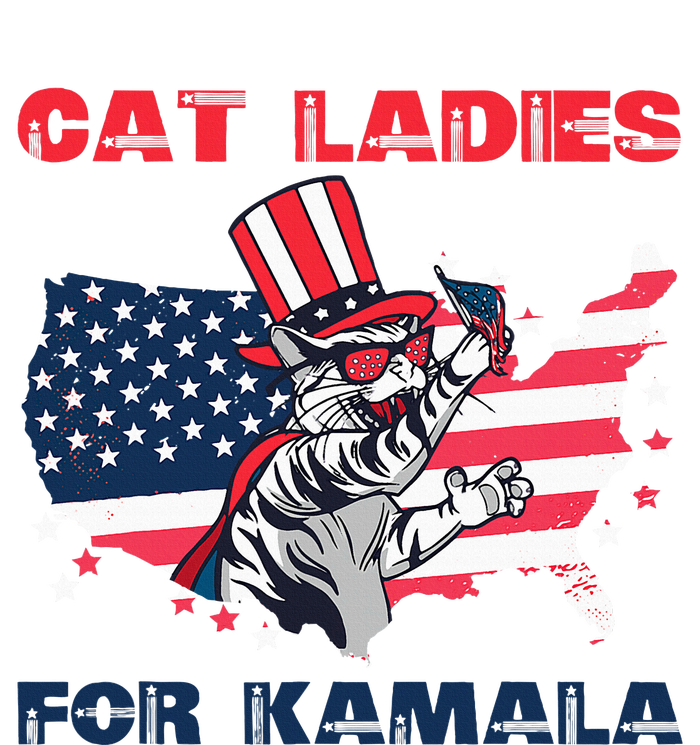 Cat Ladies For Kamala Funny Cat Lady 2024 Premium T-Shirt