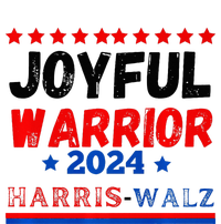 Joyful Warrior Kamala Harris Tim Walz 2024 Crop Fleece Hoodie